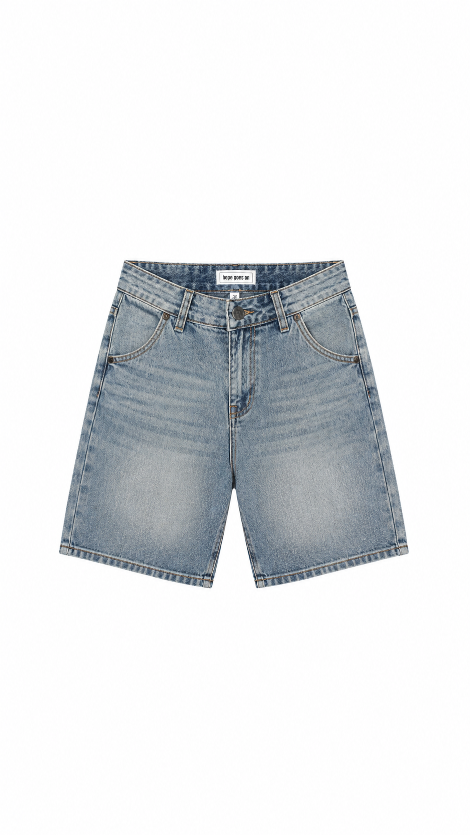 Men's Vintage Wash Denim Shorts