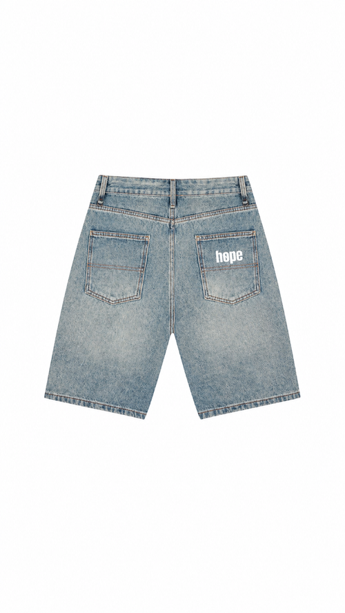 Men's Vintage Wash Denim Shorts